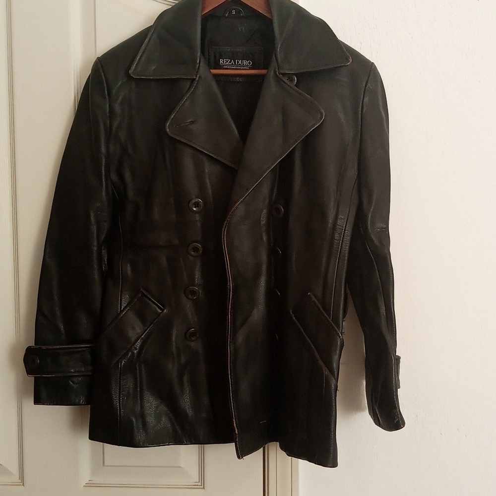 Reza Duro S black leather jacket